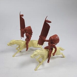 Marx 1960's Fort Apache Indian And pony